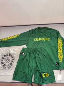 Chrome Heart Green Jersey Set Size Medium