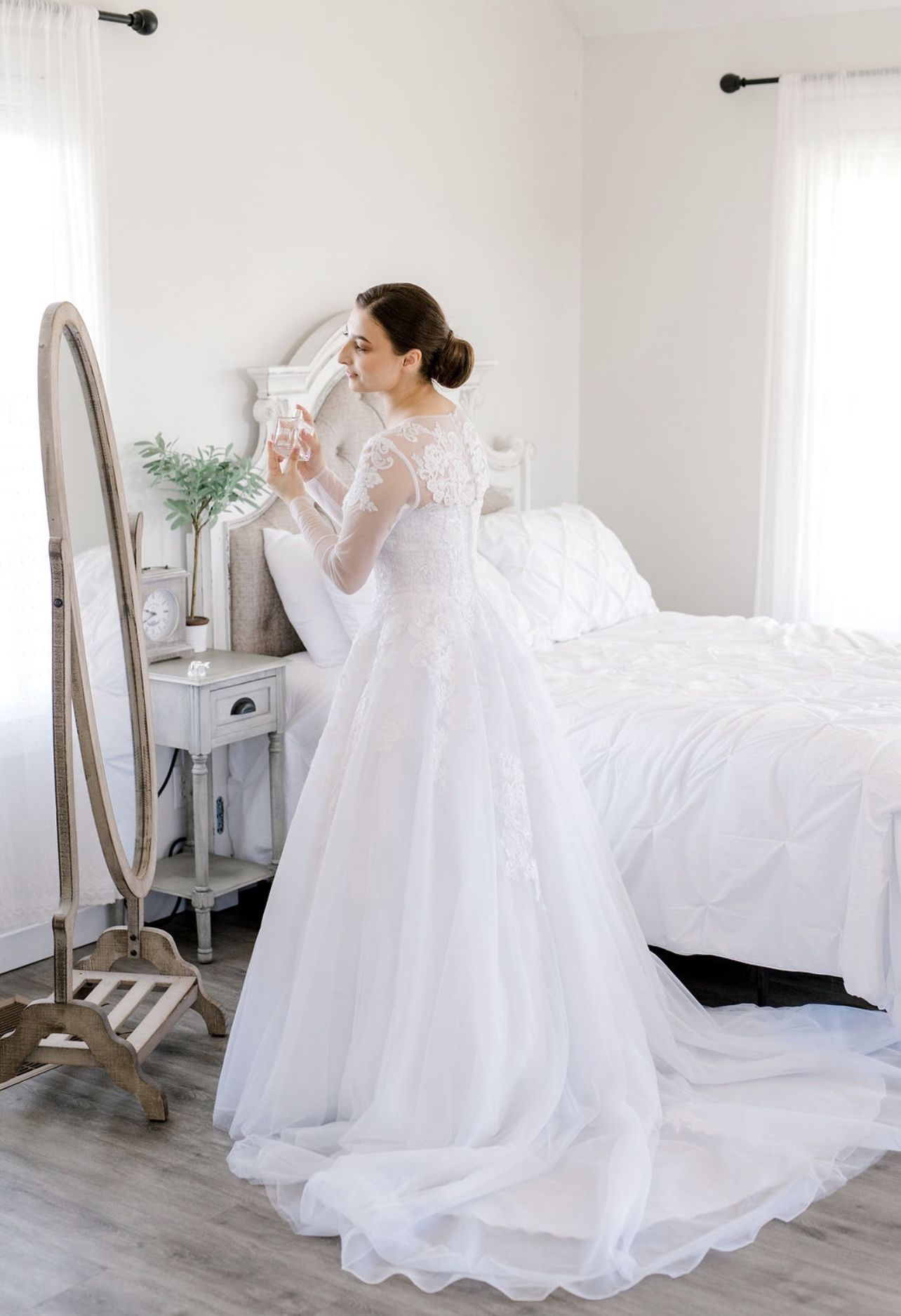 David’s Bridal Custom Dress, Long Sleeves With Pockets 