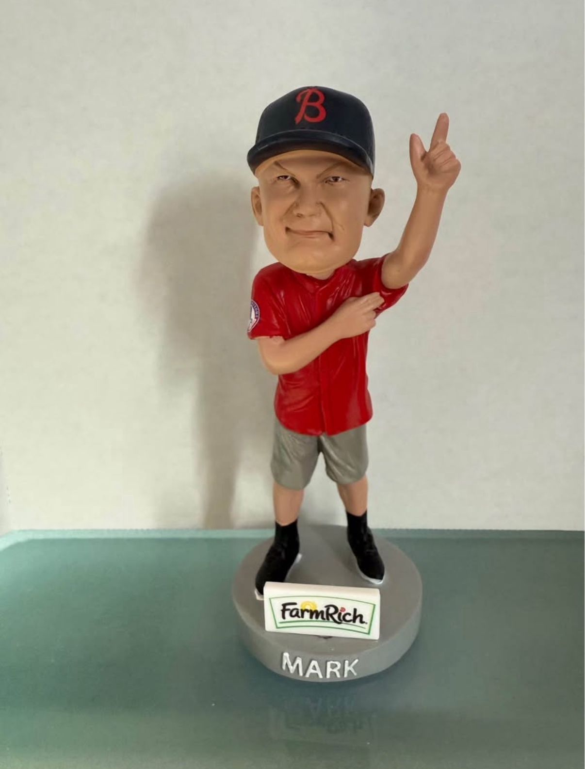 Buffalo Bisons Super Fan Mark Aichinger “ You stink” Bobble Head 6.5” Tall