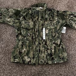 US Navy USN NWU Type III Working Uniform Blouse Jacket Blouse Size Large Regular