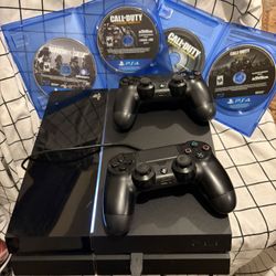 Playstation Four To Controller Four Games. It’s A Good Condition.