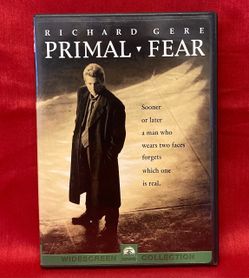 Primal Fear DVD movie 1996 legal thriller Richard Gere Edward Norton