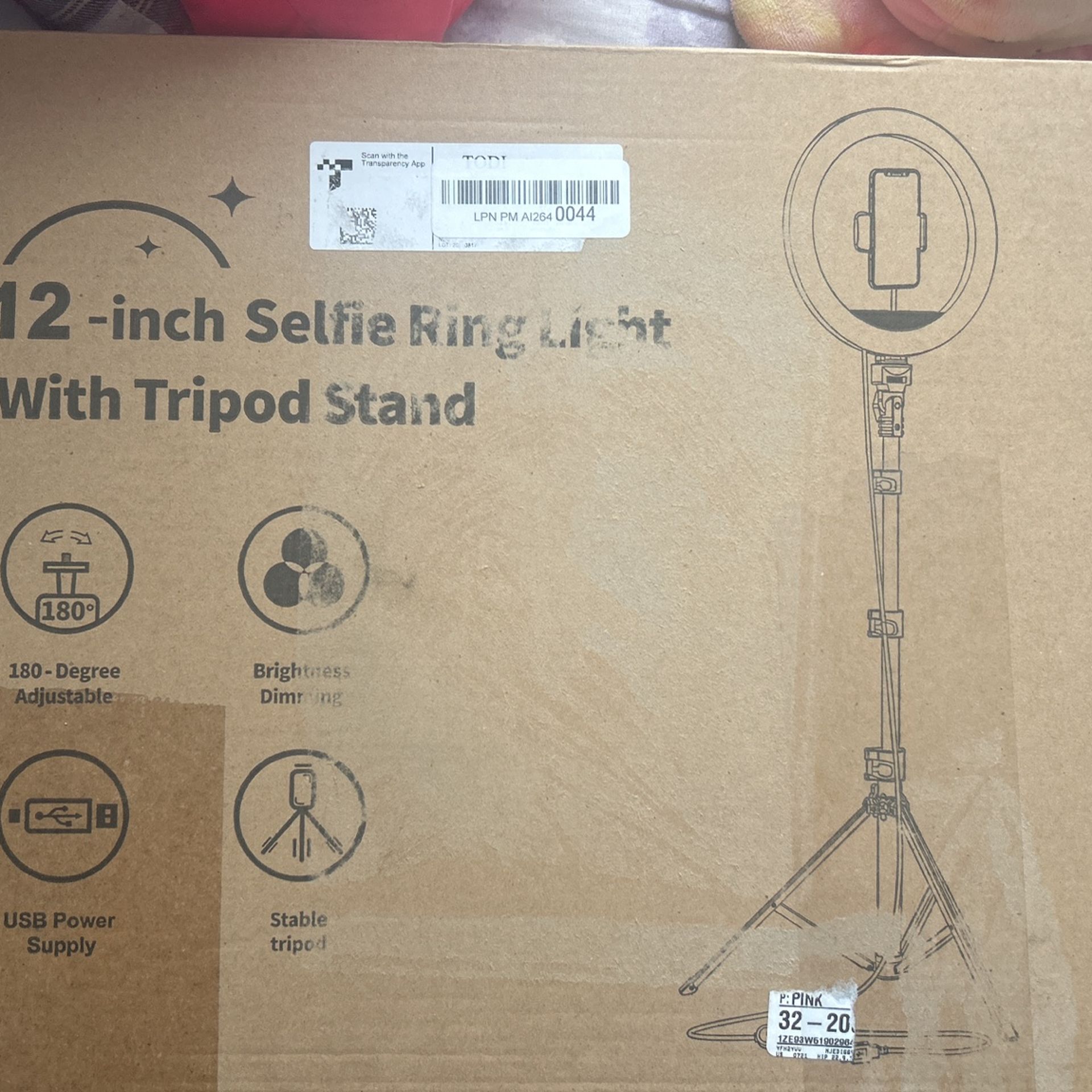 12 - Inch Selfie Ring Light With Tripod Stand