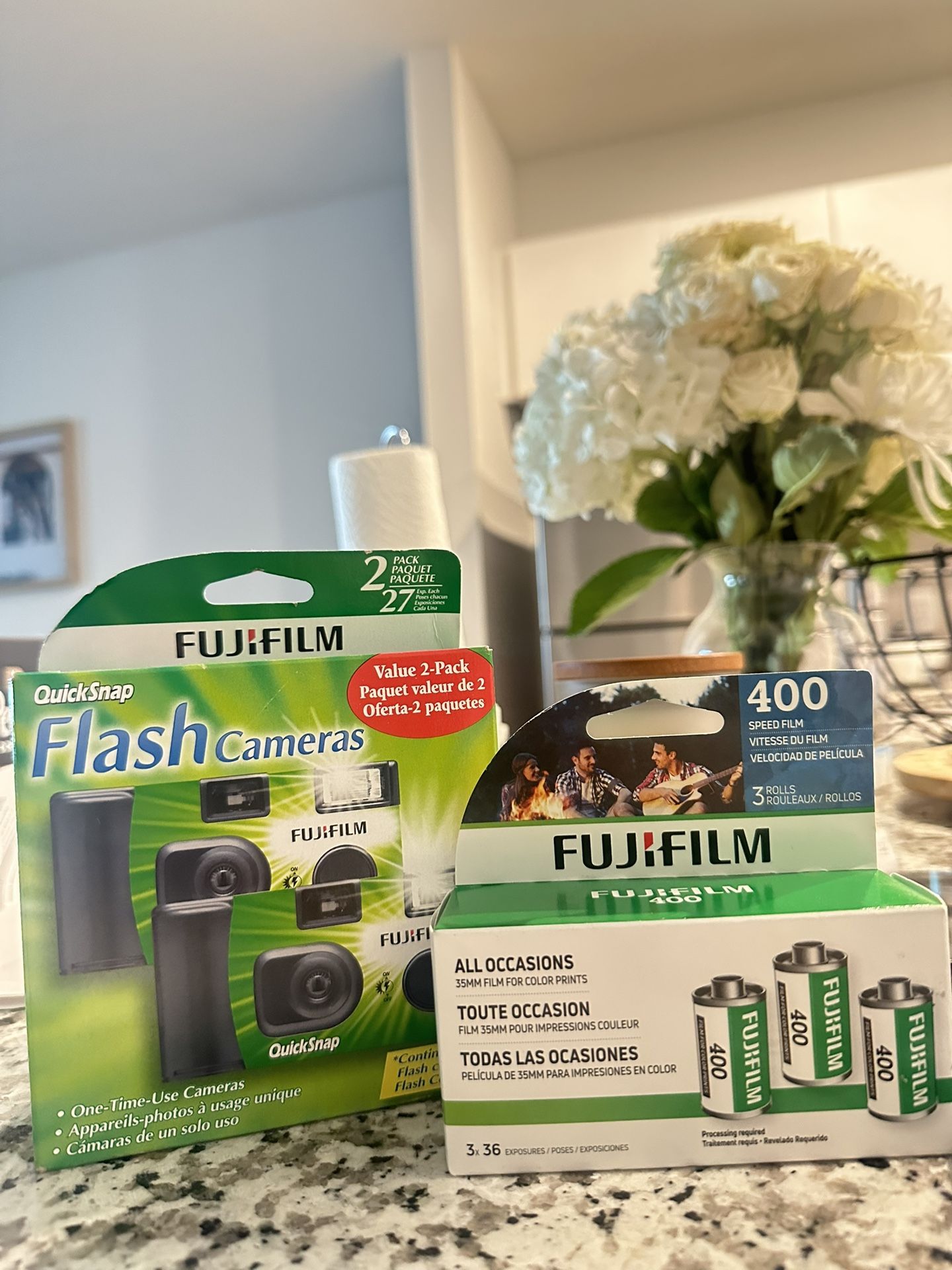Fuji Film Flash Camera And 400 Speed Film