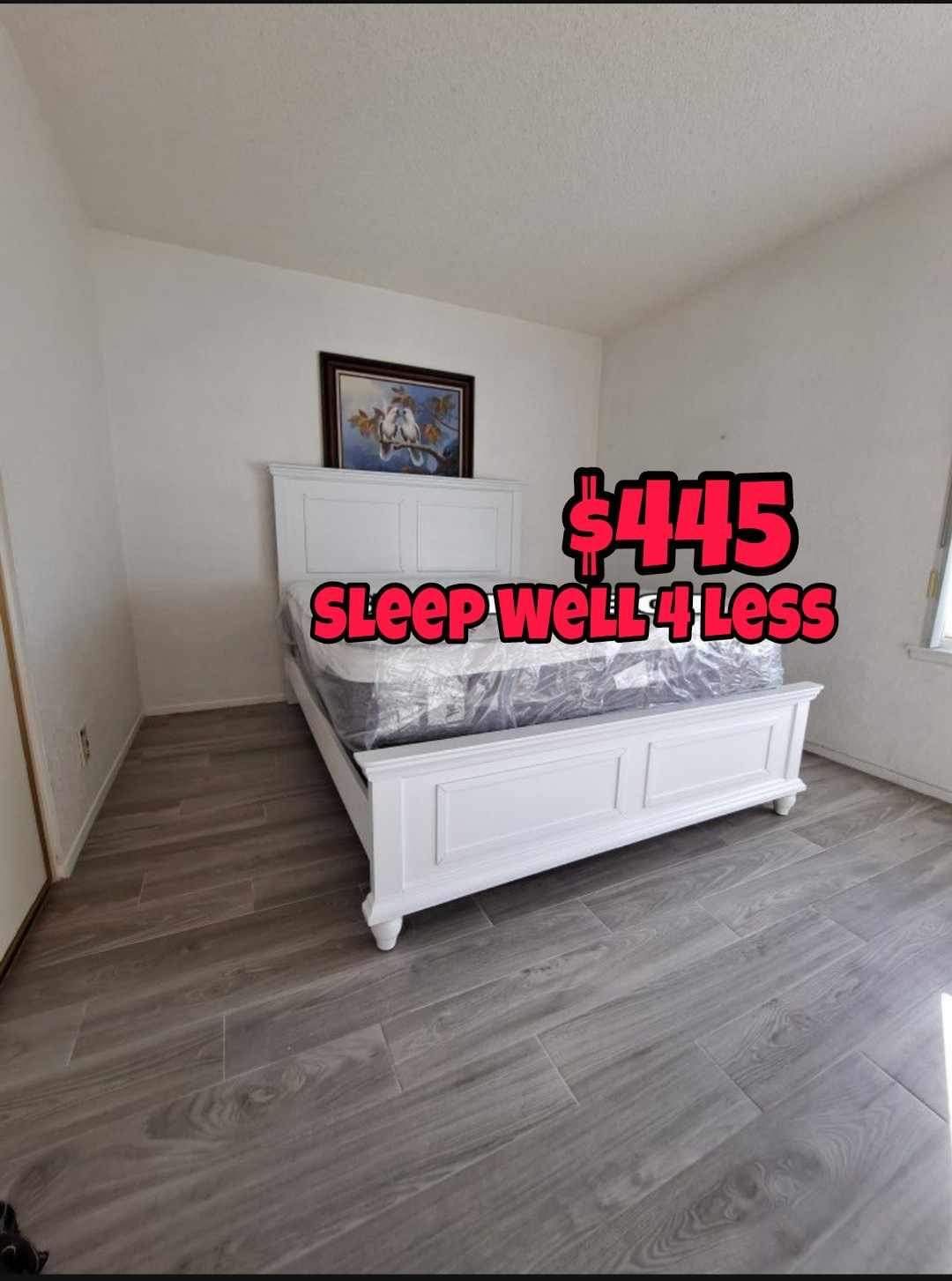 NEW QUEEN BED👸IN STOCK🔥HABLO ESPANOL‼️INFO⬇️⬇️