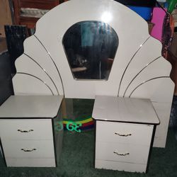 Headboard And Two Night Stands
