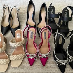 Woman’s High Heel Shoes Size 7 1/2-9 1/2 Calvin Klein, Vince Camino, Steve Madden, Marc Fisher, Not Jimmy Chop, Ysl 