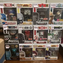 Funko Lot . Anime Marvel And Much More