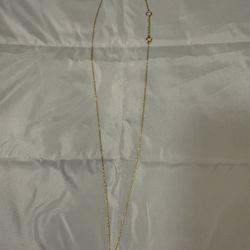 Gold Chain Necklace with "D" Pendant