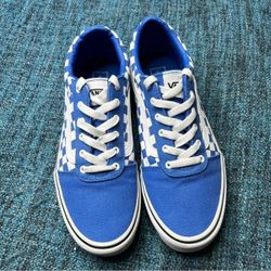 Size 11 Blue Checkered Vans