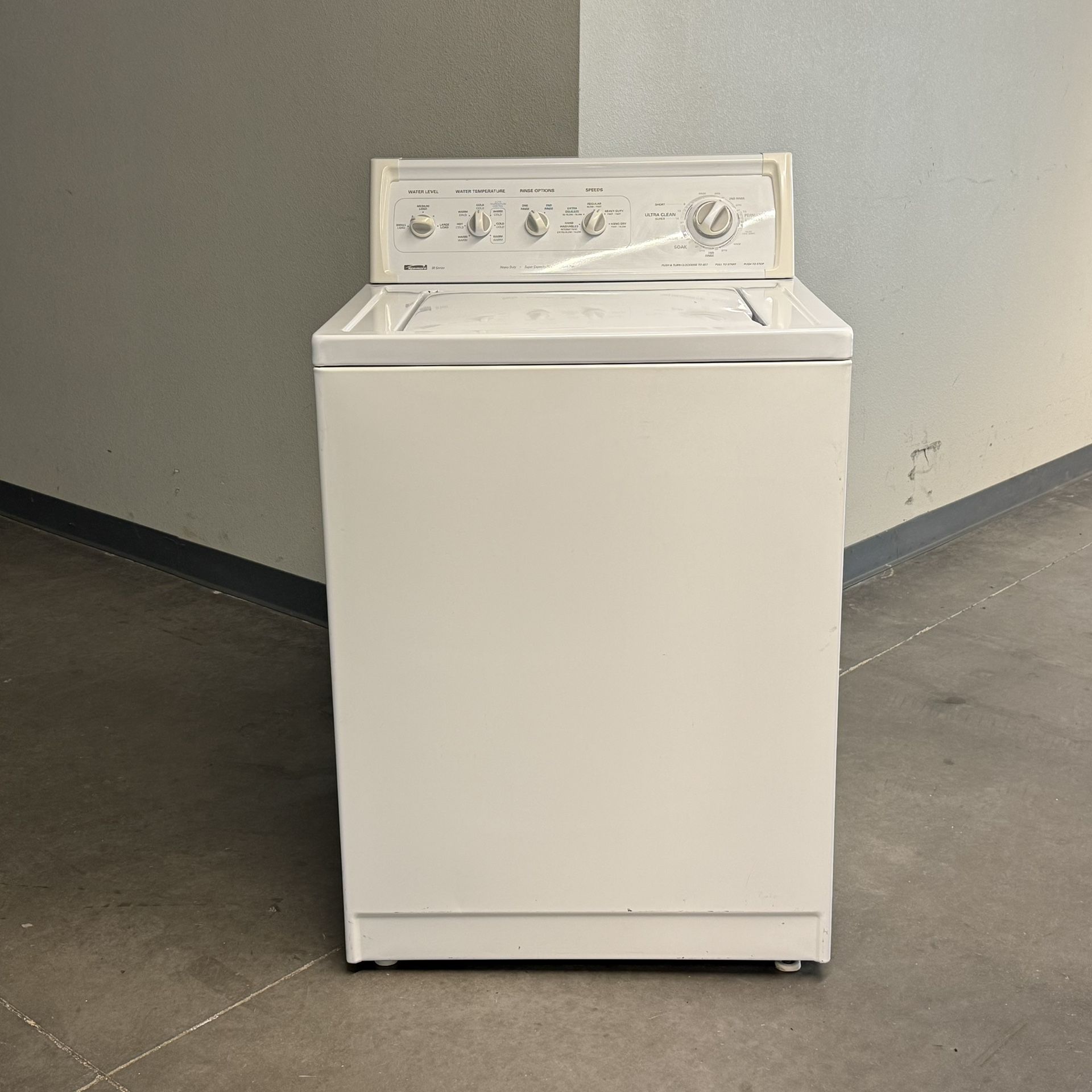 Heavy duty Kenmore, super capacity plus washer delivery available