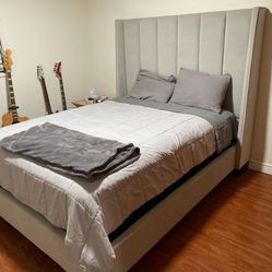 Light gray bed Frame 