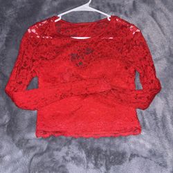Red Laced Shirt