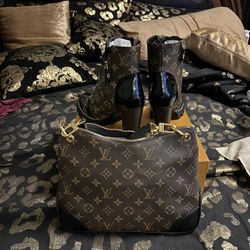 Women’s Boots, Boots, And Handbag