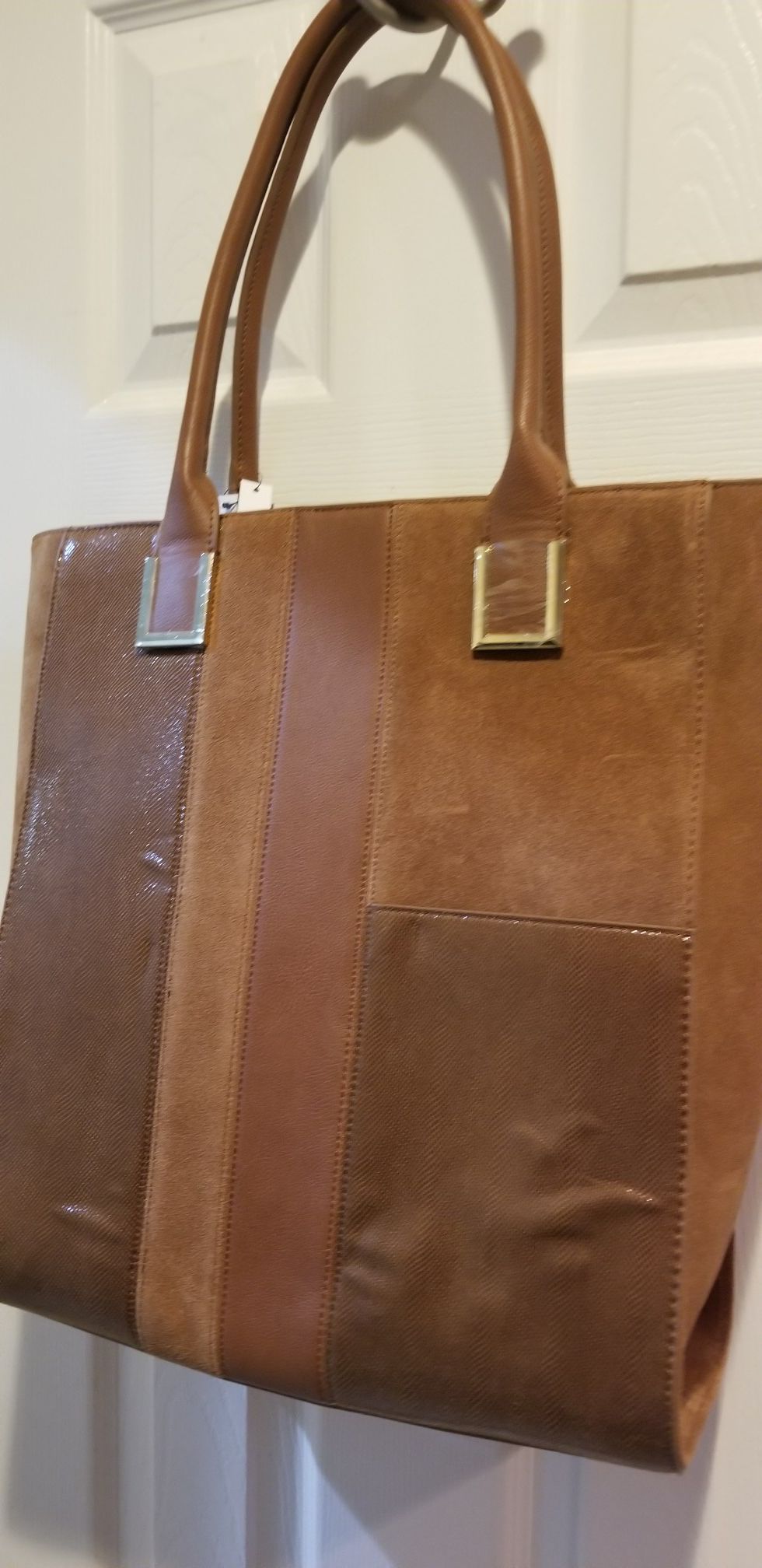 Authentic leather brown bag