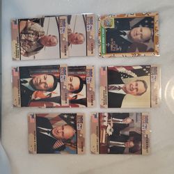 PRO SET OPER DESERT STORM 8 CARDS( 2-GEN COLIN POWELL, 3-GEN NORMAN SCHWARZKOPF,1-RICHARD CHENEY, 1-PRESIDENT GEORGE BUSH,1-PRES & CABINET