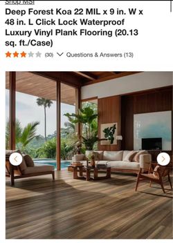 Beautiful luxury vinyl flooring