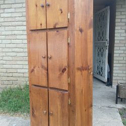 Pine Corner Cabinet
