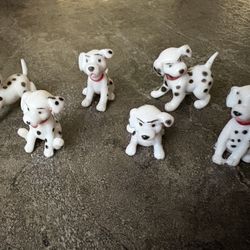 Set Of 6 Mini Dalmations 