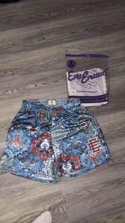 Blue tribal Eric Emmanuel shorts size large