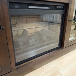 TV Stand With Built In Electric Fireplace