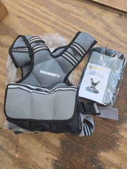 11 to 20 LBS Adjustable Weighted Vest Gray Black Reflective Stripes Zipper Pouch - Sports Parts