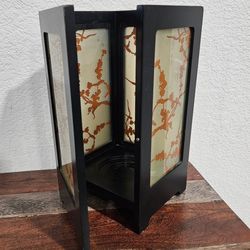 PartyLite Sakura Lantern Cherry Blossom Gold Black