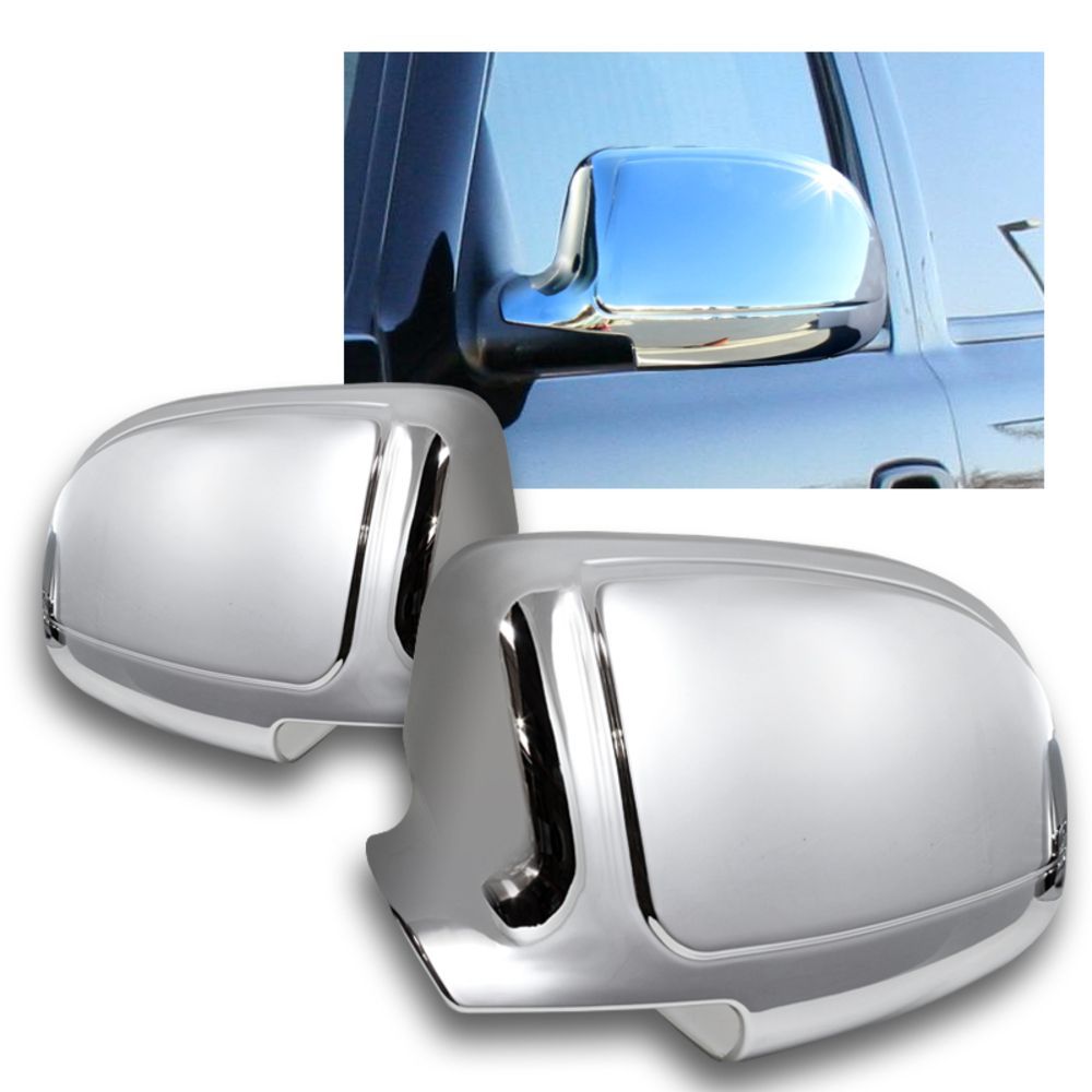 For 1999-2006 Chevy Silverado 1500 2500 3500 Chrome ABS Side Mirror Cover Cap-(2-MC-1051