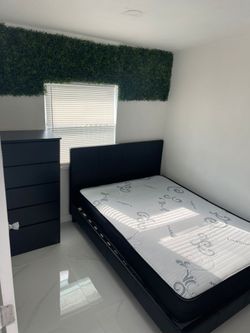 Camas full negras económicas con el colchón incluído