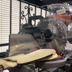 RIDGID Corded 10” Compound Miter Saw $200