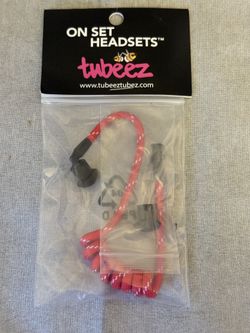 Tubeez Red Ranger Headset Surveillance Filmsets OnSet Headsets