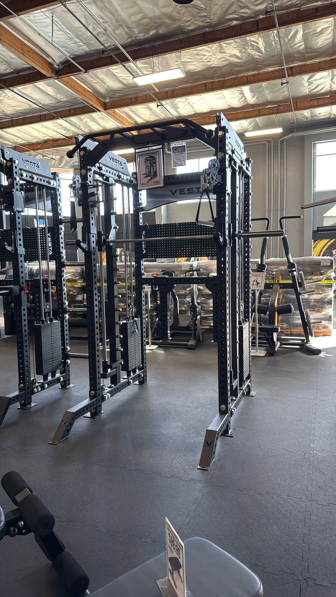 YEAR END SALE - VESTA FITNESS 2in1 -3in1 - Squat Rack Power Cage Functional Trainer with Smith Machine Option