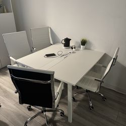 Office Furniture - Couch & Desk with Chairs