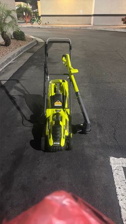 Ryobi Electric Lawn Mower and String Trimmer Set
