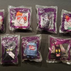 Nicelodeon CatScratch / McDonald’s Happy Meal Collectible Toys (Lot of 7) - New/Sealed  Armpit Waffle  Gordon Plush Elasti-Blik Dancin’ Waffle  Mr. Bl