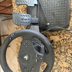 PS4 Gas Pedals And Steering Wheel For Video Games . 