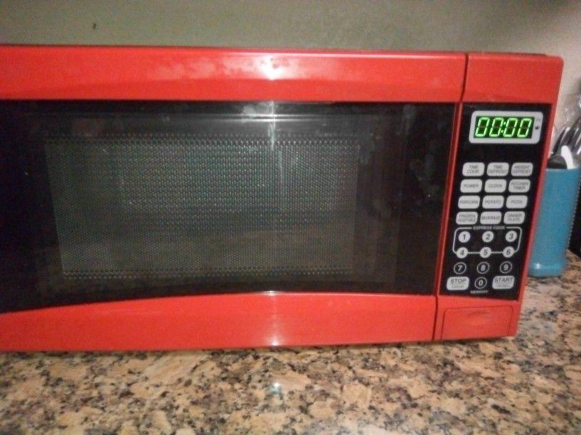 War Brand Red Microwave 