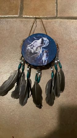Dream Catcher Wall Hanging with Feathers