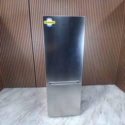 Beko 24" Counter Depth Freezer Bottom Refrigerator with 2 Glass Shelves, Theater Lighting, Electronic Control, NeoFrost - Stainless Steel (BFBF2414SS-