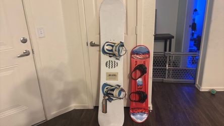 Two Snowboards with Bindings