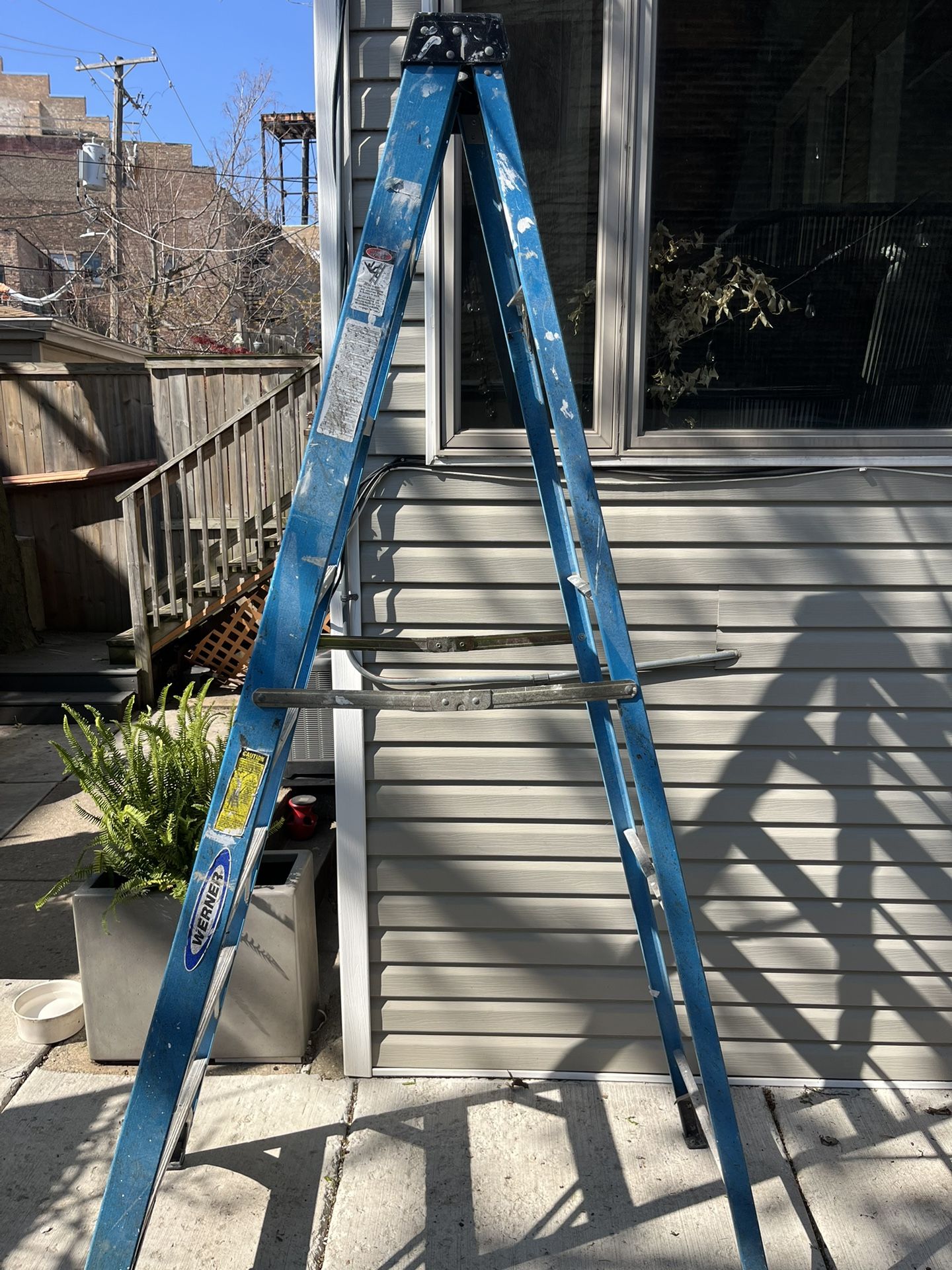 8ft Werner Fiberglass Step Ladder 