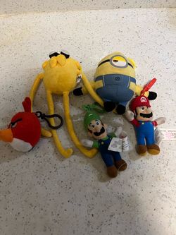 Mixed Plush Toy Clip-On Bundle Lot