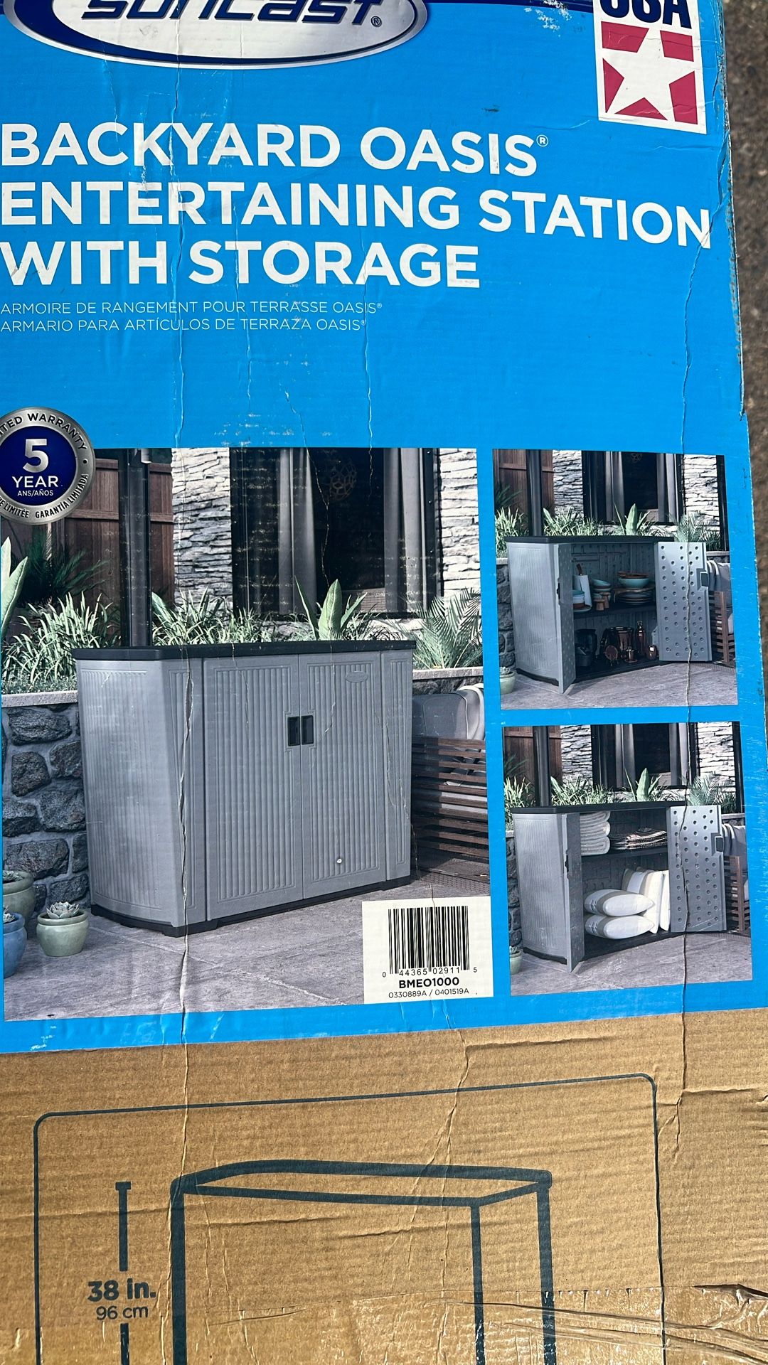 Backyard Oasis Entertaining Station W/Storage