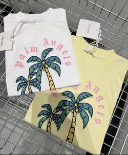 Kids Shirt White Palm Angels Size 8