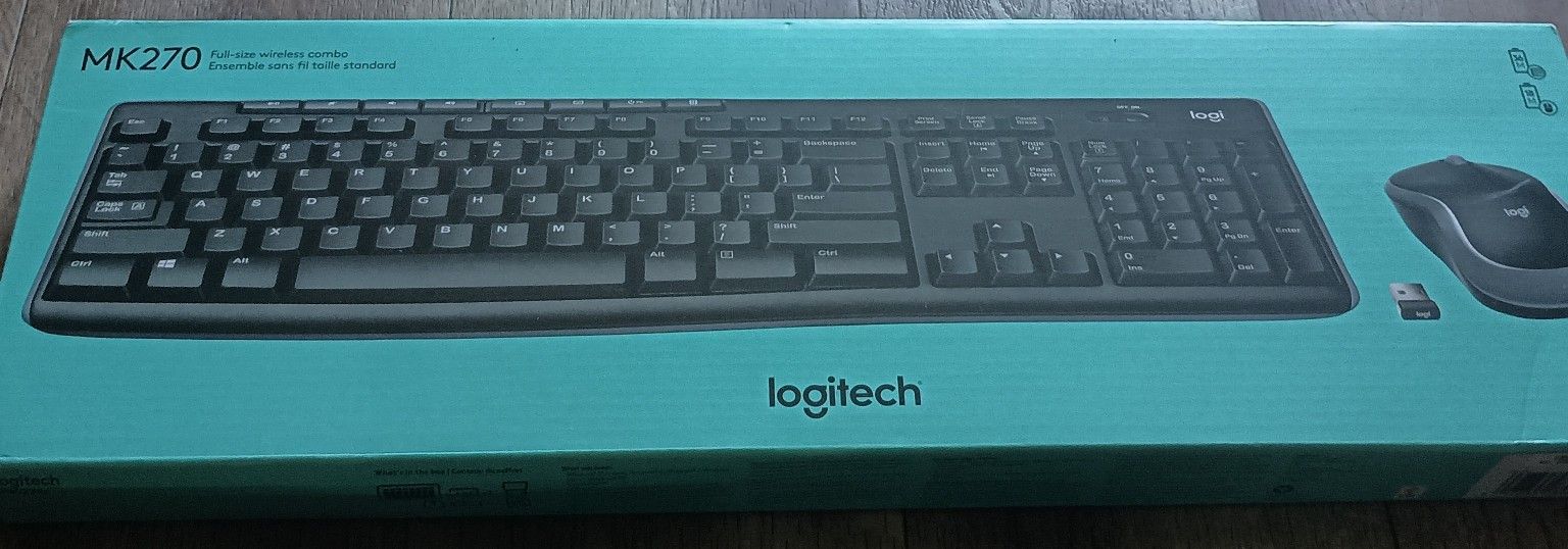 Wireless Keyboard & Mouse Combo ⌨️🖱️🐁 Logitech MK270