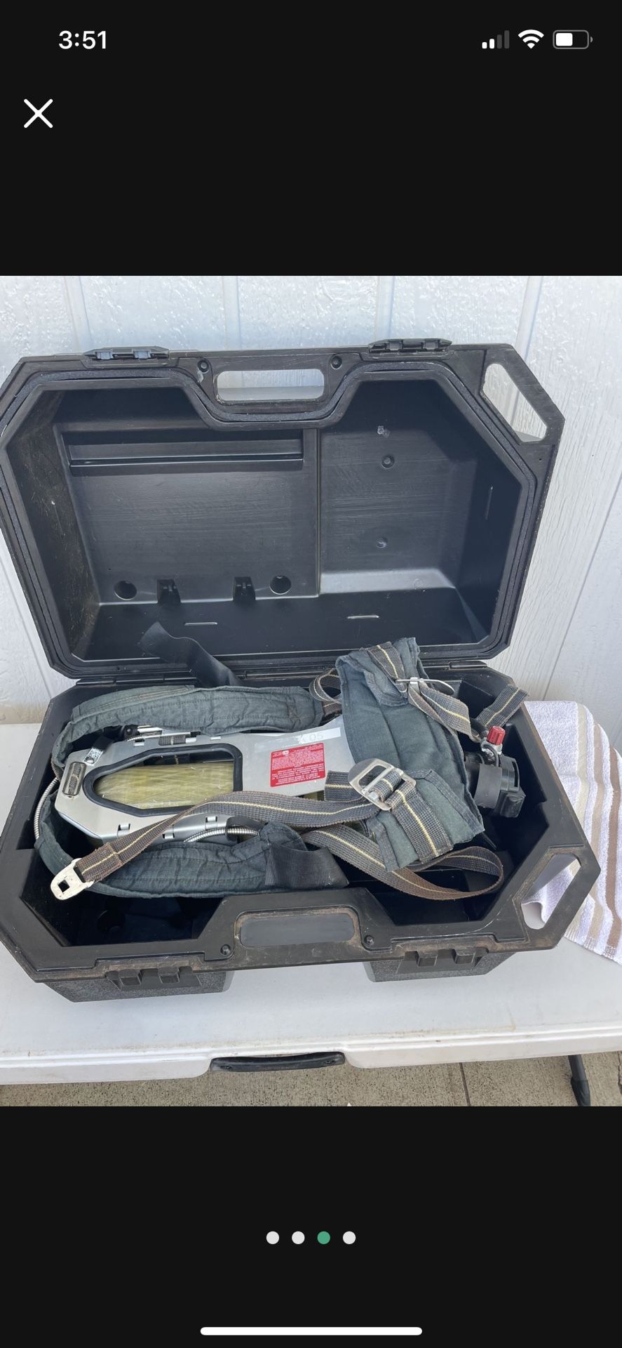 Last One ,,,Firefighter SCBA Case , Harnest , Bottle