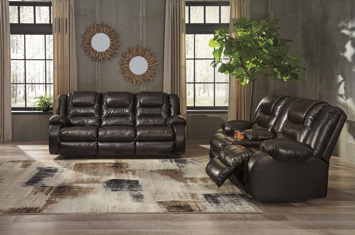🌻[SPECIAL] Vacherie Chocolate Reclining Living Room Set

