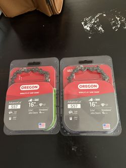 Oregon S57 AdvanceCut Replacement Chainsaw Chain for 16-Inch Guide Bar, 57 Drive Links, Pitch: 3/8" Low Profile, Low Vibration, .050" Gauge, Gray