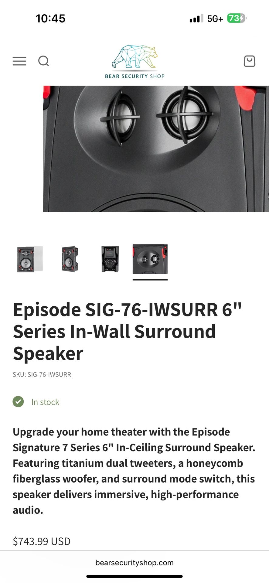 Two Episode Series 7 Signature In Wall Surround Sound 