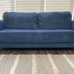 Blue Velvet Sofa